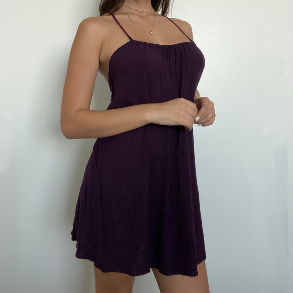 Float spring mini dress